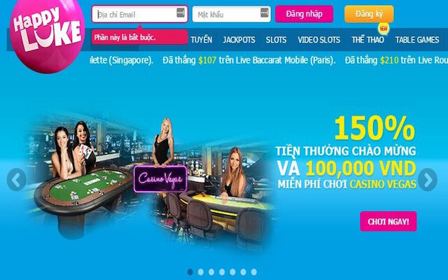 Nhà cái Happyluke trực tuyến được cấp phép hoạt động kinh doanh cờ bạc trên mạng